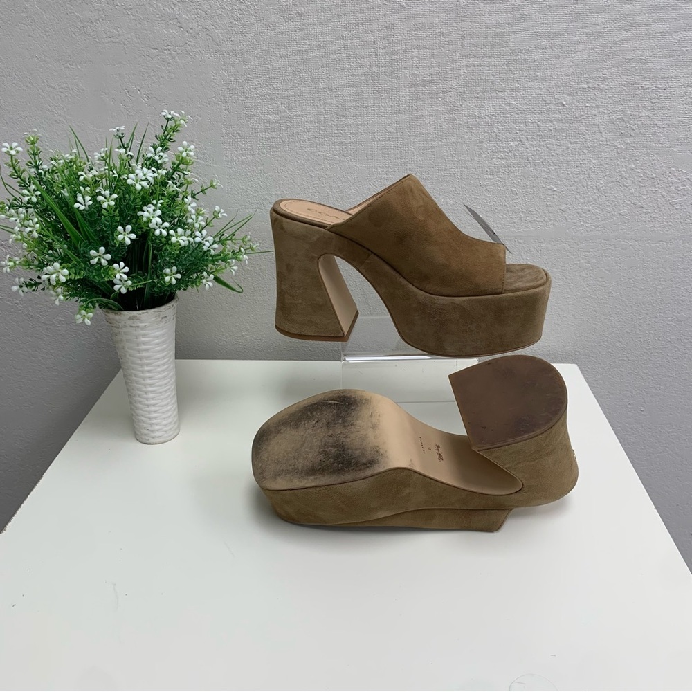 Coach “Bobi” Woven Slip-On Platform Sandals Size 9 - Picture 8 of 9